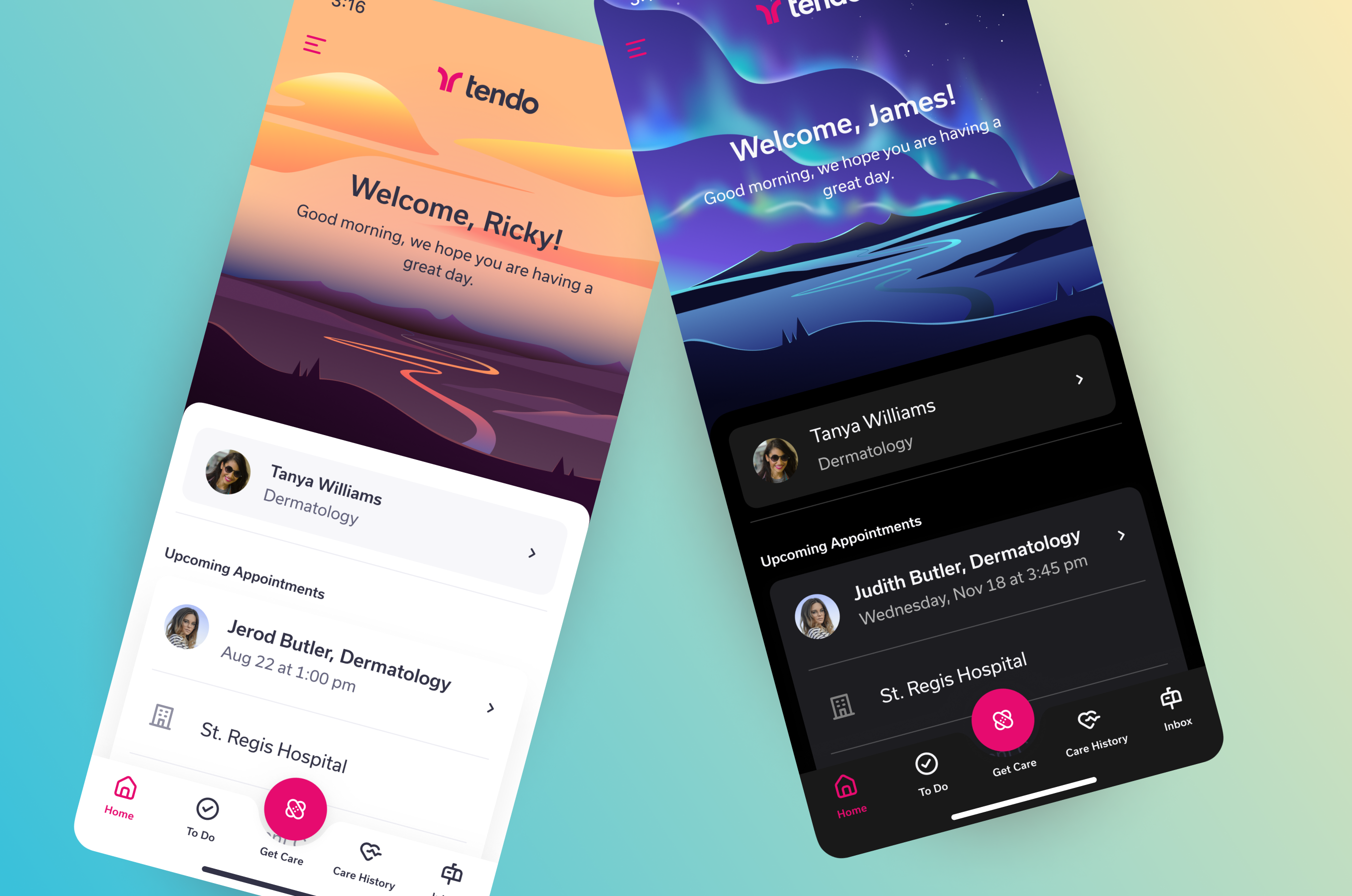 Tendo patient care journey mobile app