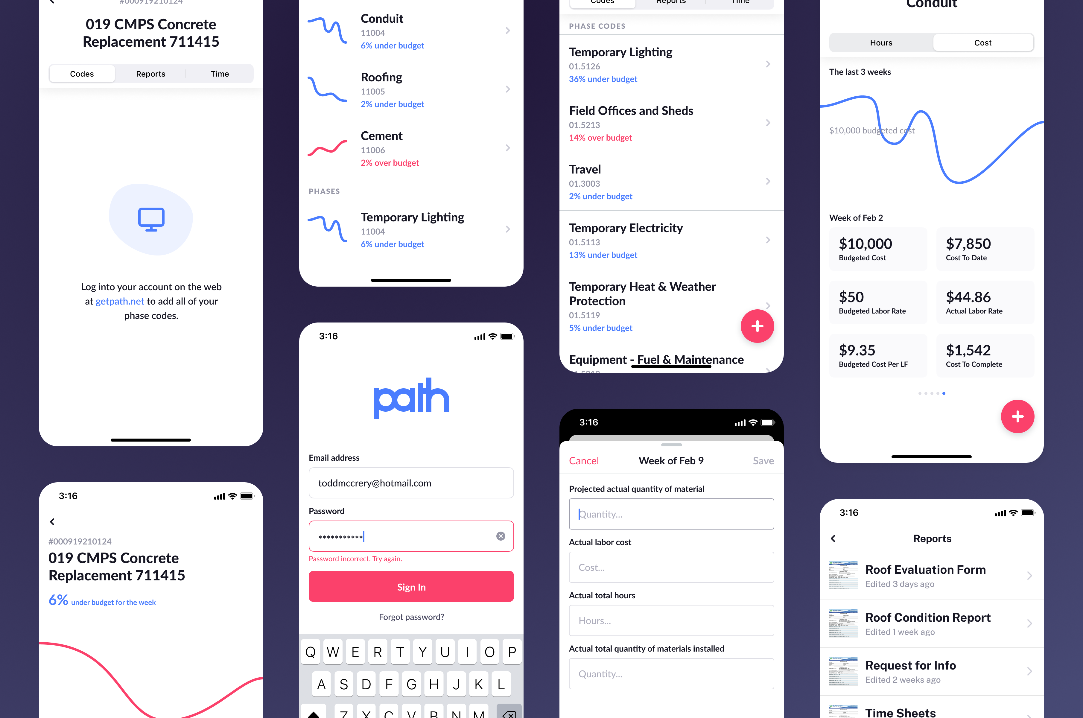 Path construction project management