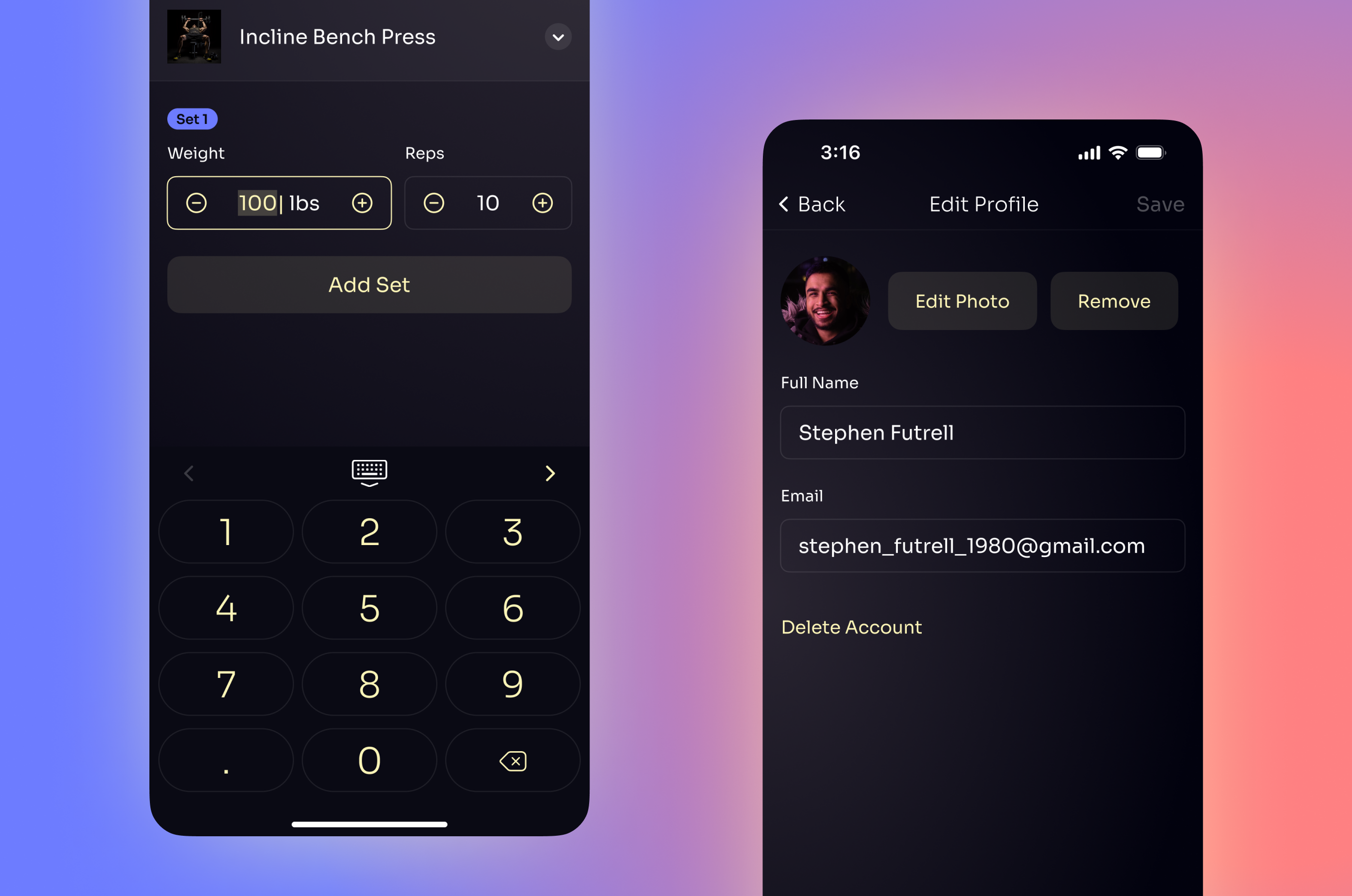 Muscles exercise and workout app for iOS