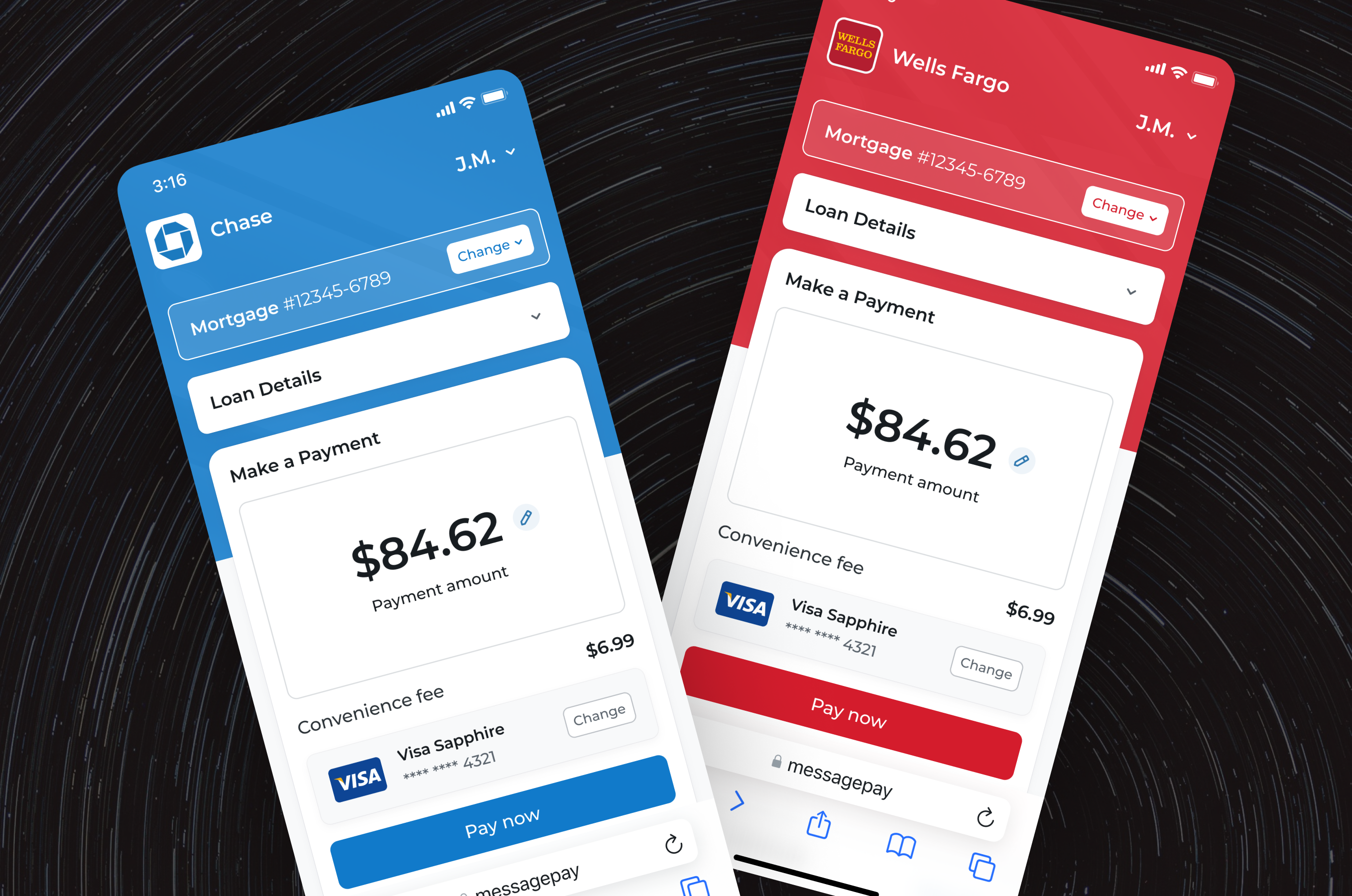 MessagePay mobile app for loan and account management