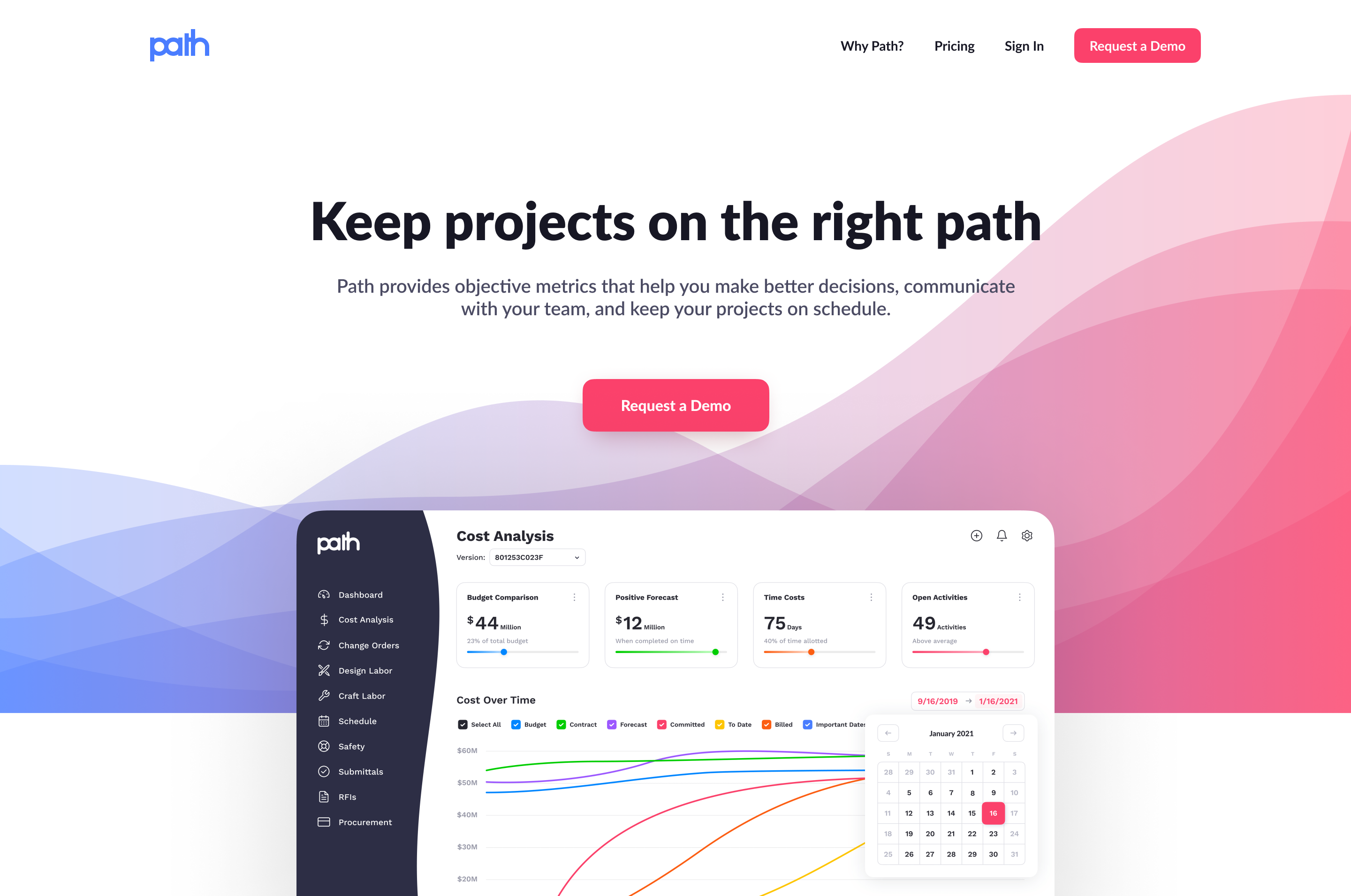 Path construction project management