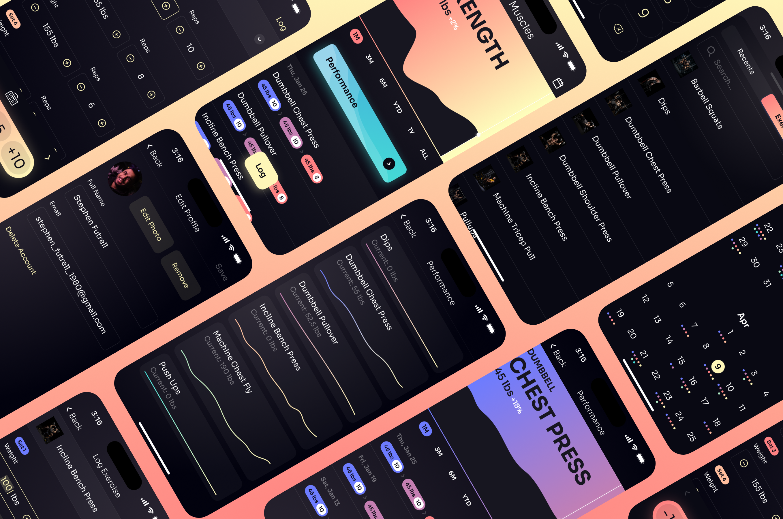 Muscles exercise and workout app for iOS