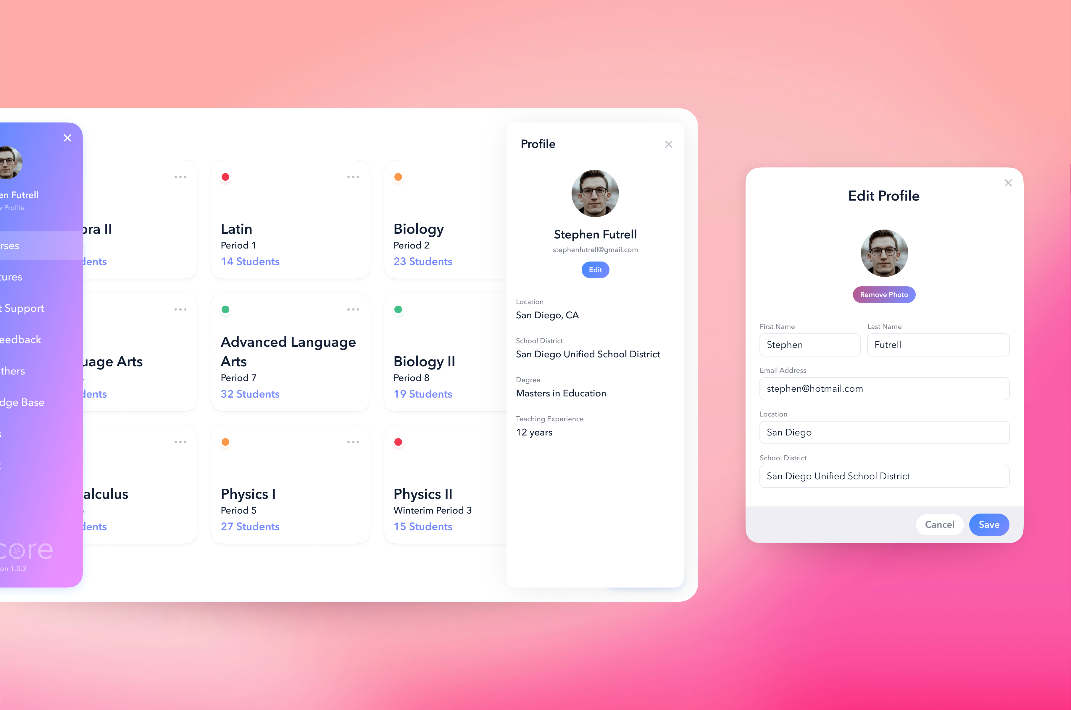 Oncore education app