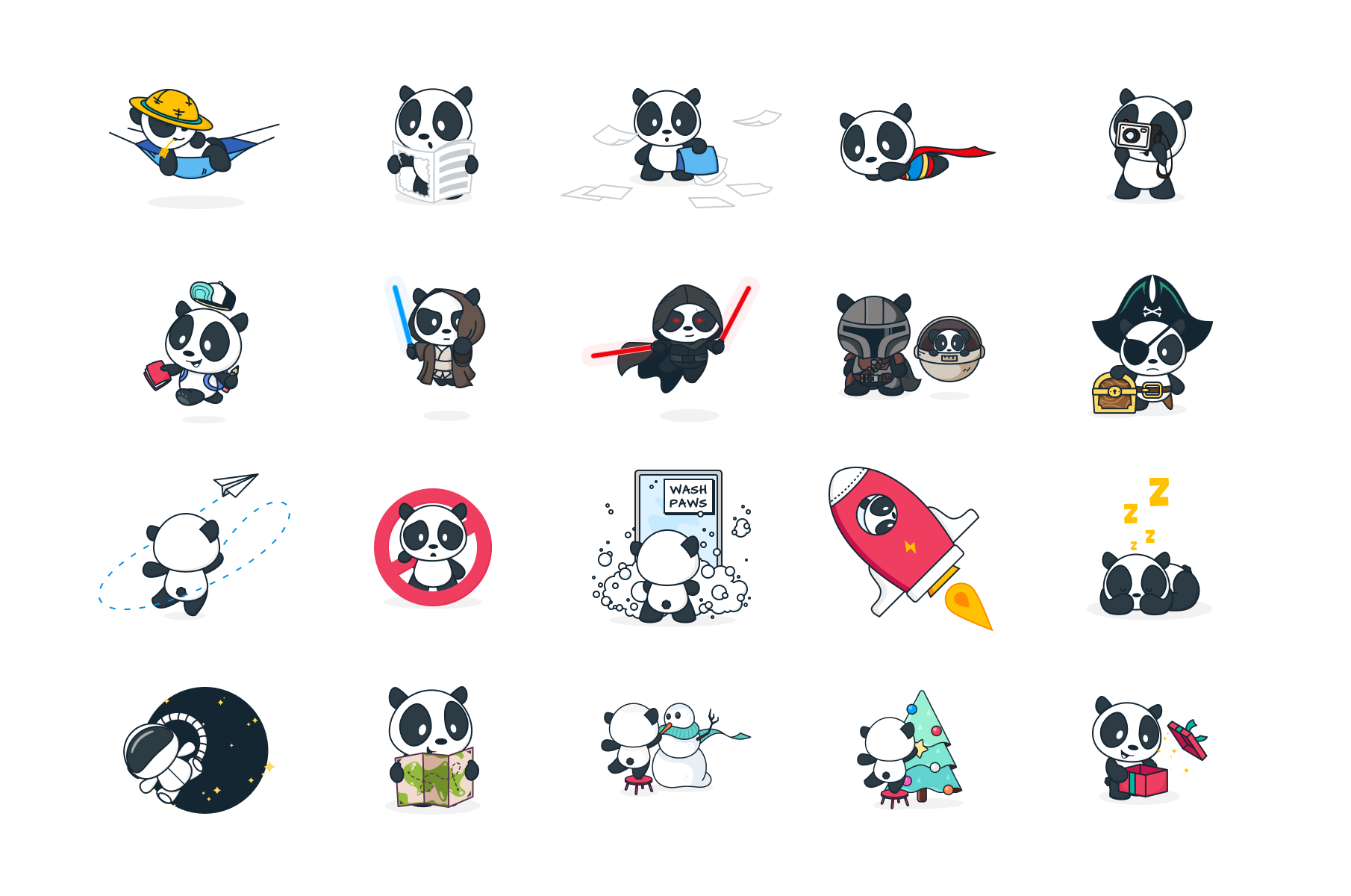 Panda Illustrations